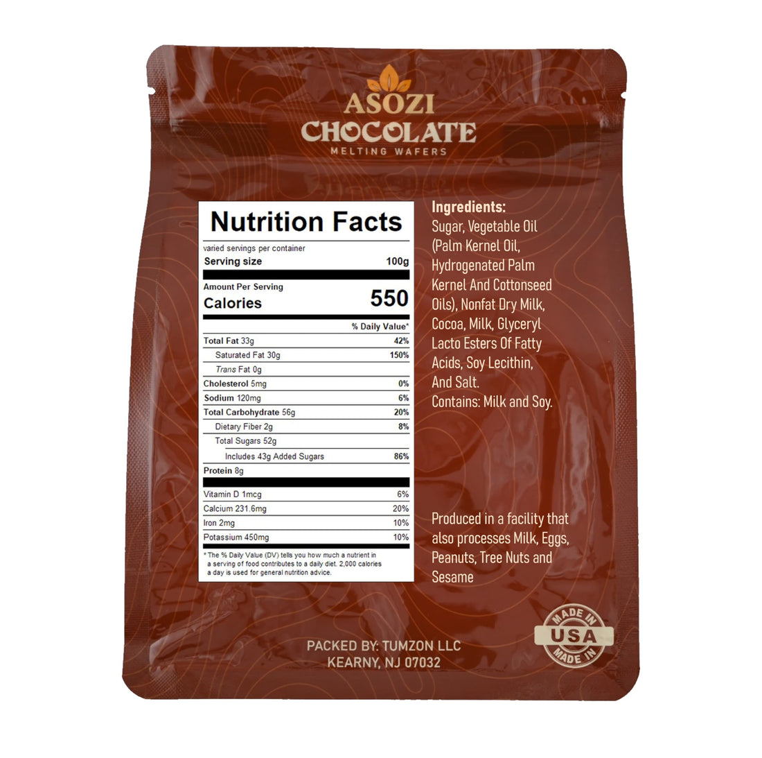 Super White Chocolate Melting Wafers 2lb – Smooth and Creamy, Perfect for Dipping, Baking, Candy Making, and Decorating Desserts – Ideal for Fountains, Coating, and Molded Chocolates