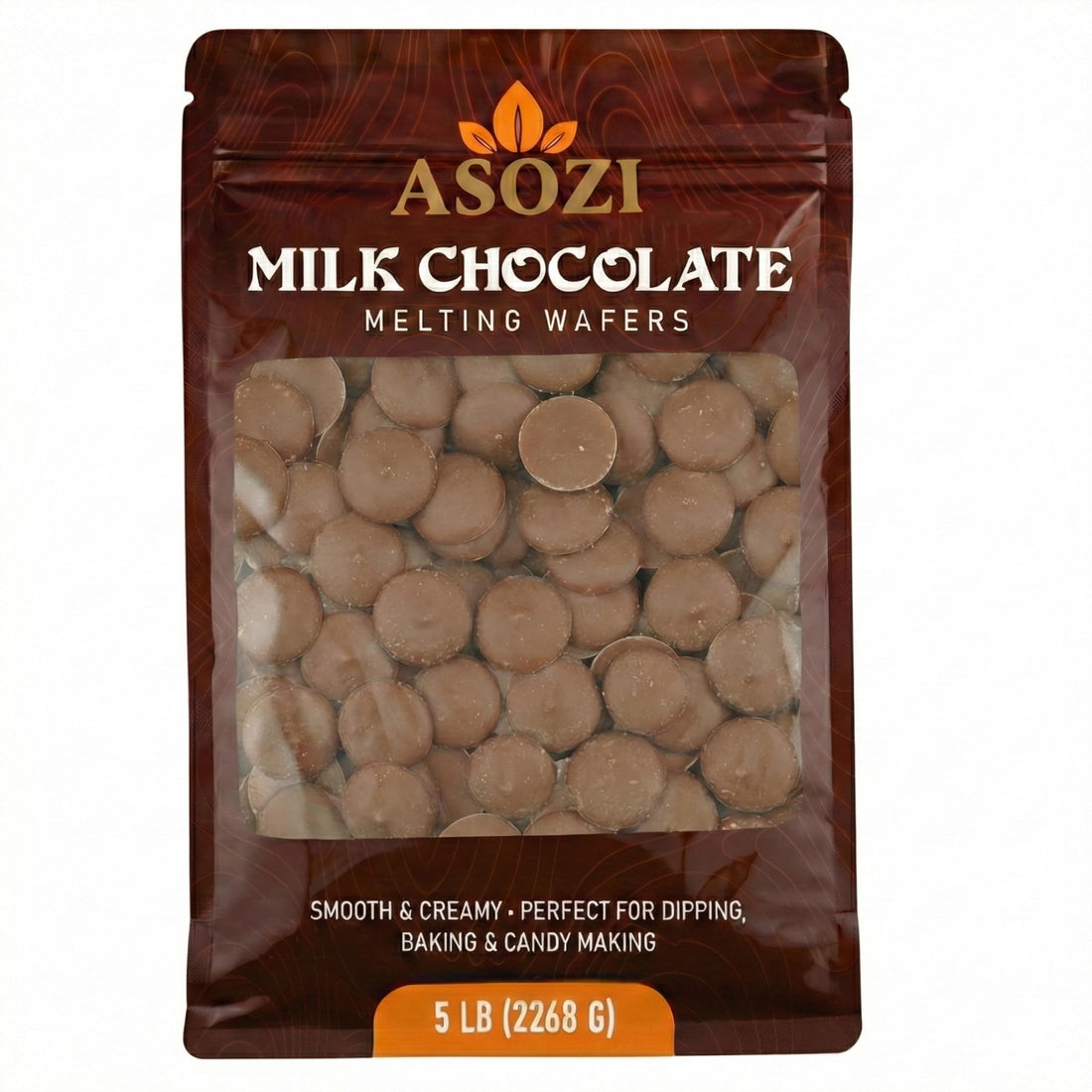 Dark Chocolate Melting Wafers 5lb – Smooth and Creamy, Perfect for Dipping, Baking, Candy Making, and Decorating Desserts – Ideal for Fountains, Coating, and Molded Chocolates