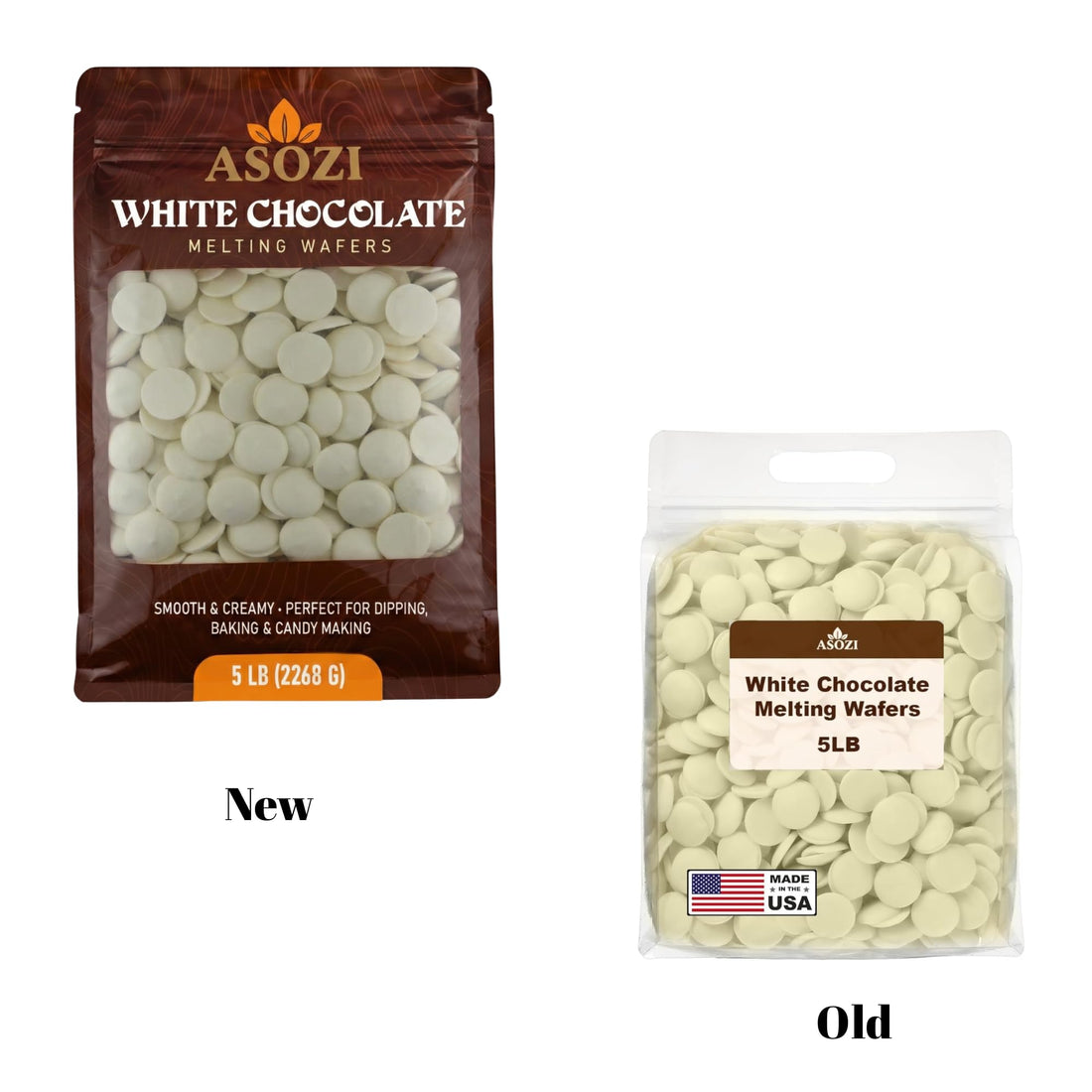 Dark Chocolate Melting Wafers 5lb – Smooth and Creamy, Perfect for Dipping, Baking, Candy Making, and Decorating Desserts – Ideal for Fountains, Coating, and Molded Chocolates