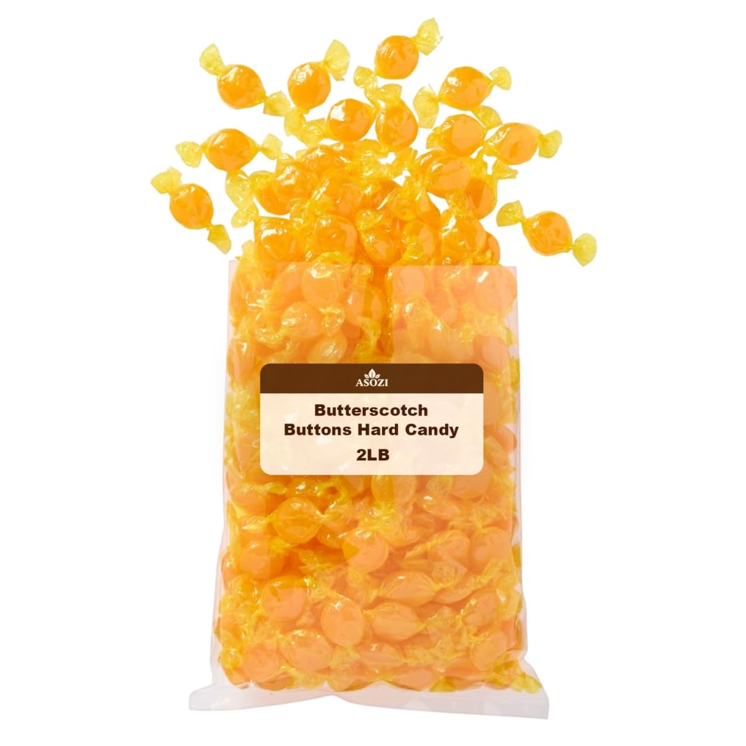 Cinnamon Discs Hard Candy 2 lb - Individually Wrapped Cinnamon Candy Old Fashioned Holiday Suckers - Spicy and Sweet Flavor - Perfect for Valentine's Day and Tasty Treats on the Go by ASOZI