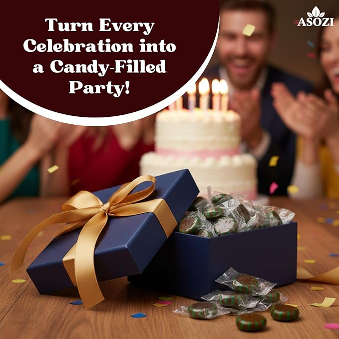 Classic Chocolate Starlights Mints Candy Bulk - Refreshing Candy Starlight Mints for Palette Freshening After Dinner or Bold Chocolatey Pick-Me-Up Anytime - Delicious and Timeless 1lb (Chocolate)