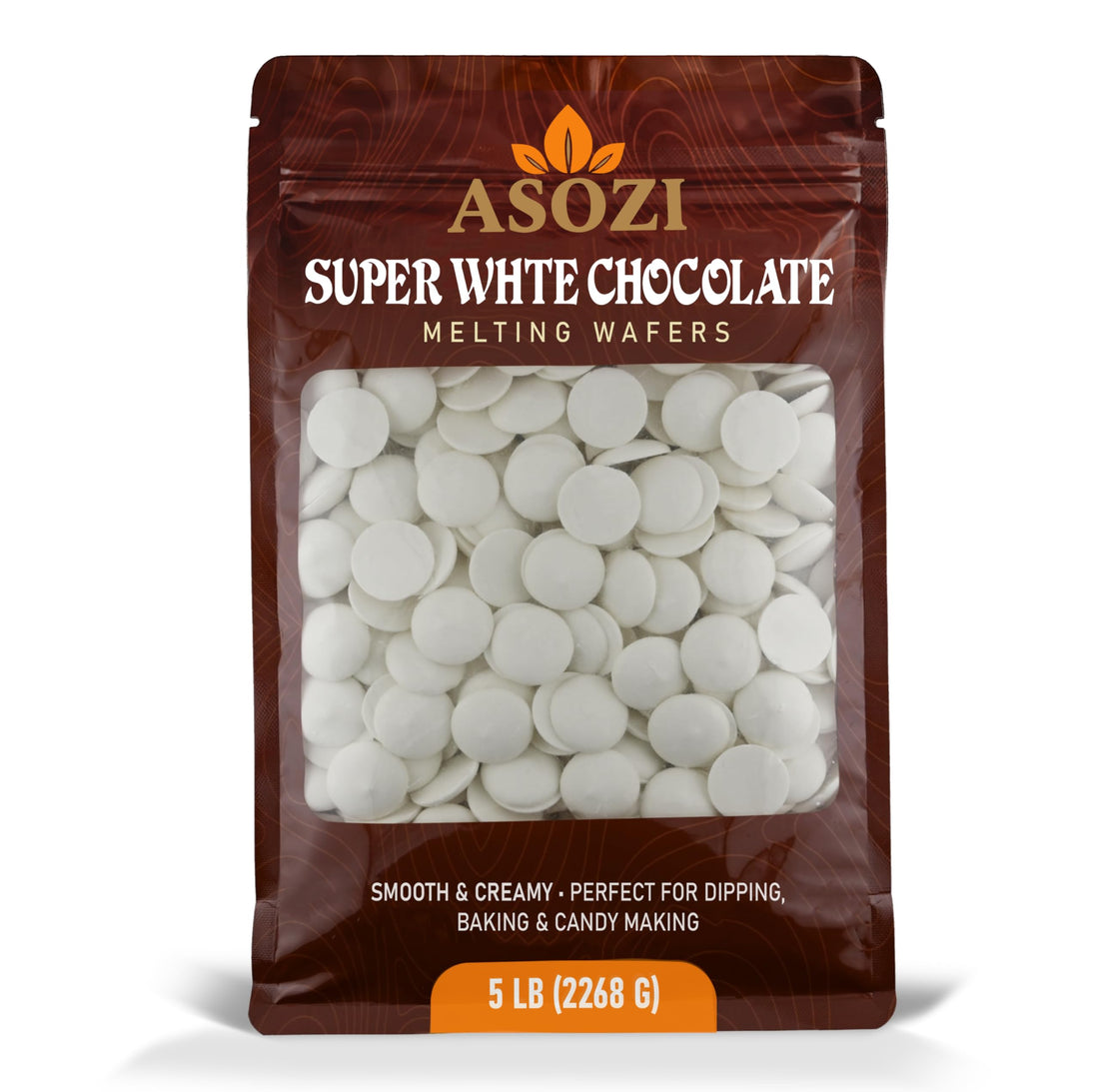 Dark Chocolate Melting Wafers 5lb – Smooth and Creamy, Perfect for Dipping, Baking, Candy Making, and Decorating Desserts – Ideal for Fountains, Coating, and Molded Chocolates