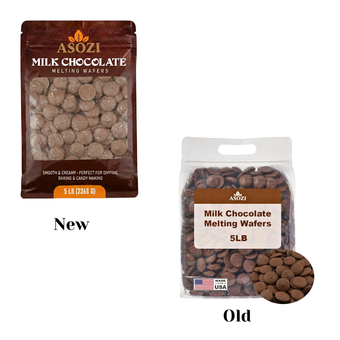 Dark Chocolate Melting Wafers 5lb – Smooth and Creamy, Perfect for Dipping, Baking, Candy Making, and Decorating Desserts – Ideal for Fountains, Coating, and Molded Chocolates