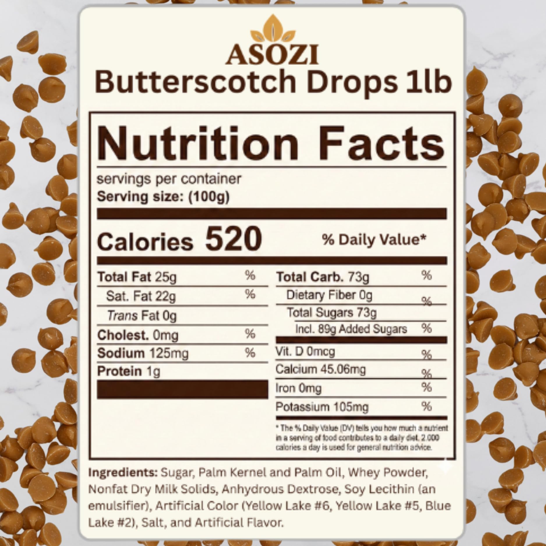 Green Mint Baking Chips - Small Drops for Baking and Candy - 4,000 Drops/Lb Mint Chocolate Chips