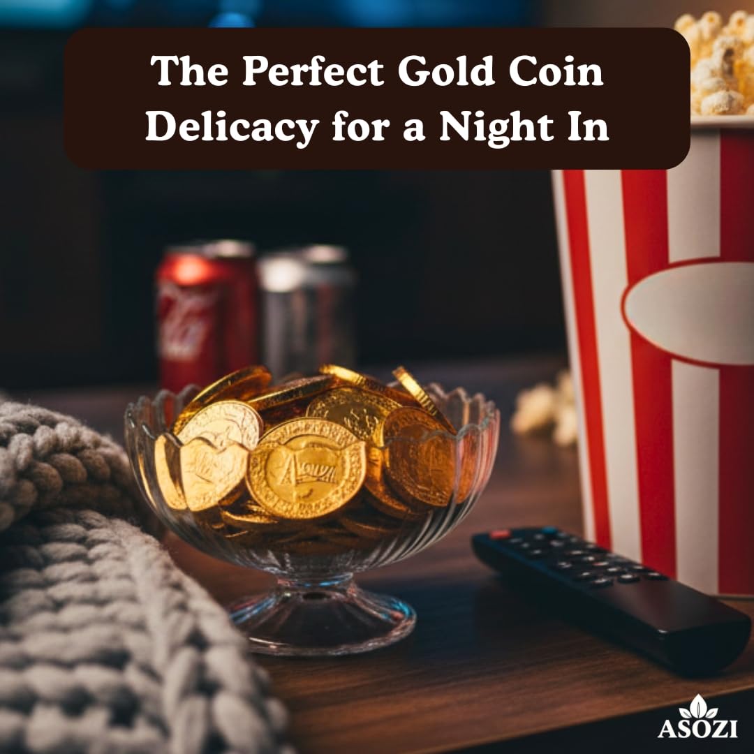 Gold Chocolate Coins 1lb, Approx 80 Pieces, of Premium Milk Chocolate Gold Coins, Ideal Coin Candy for Gift Baskets, and Holiday Celebrations, Parties, Events, and Festive Decorations St. Patrick's Day