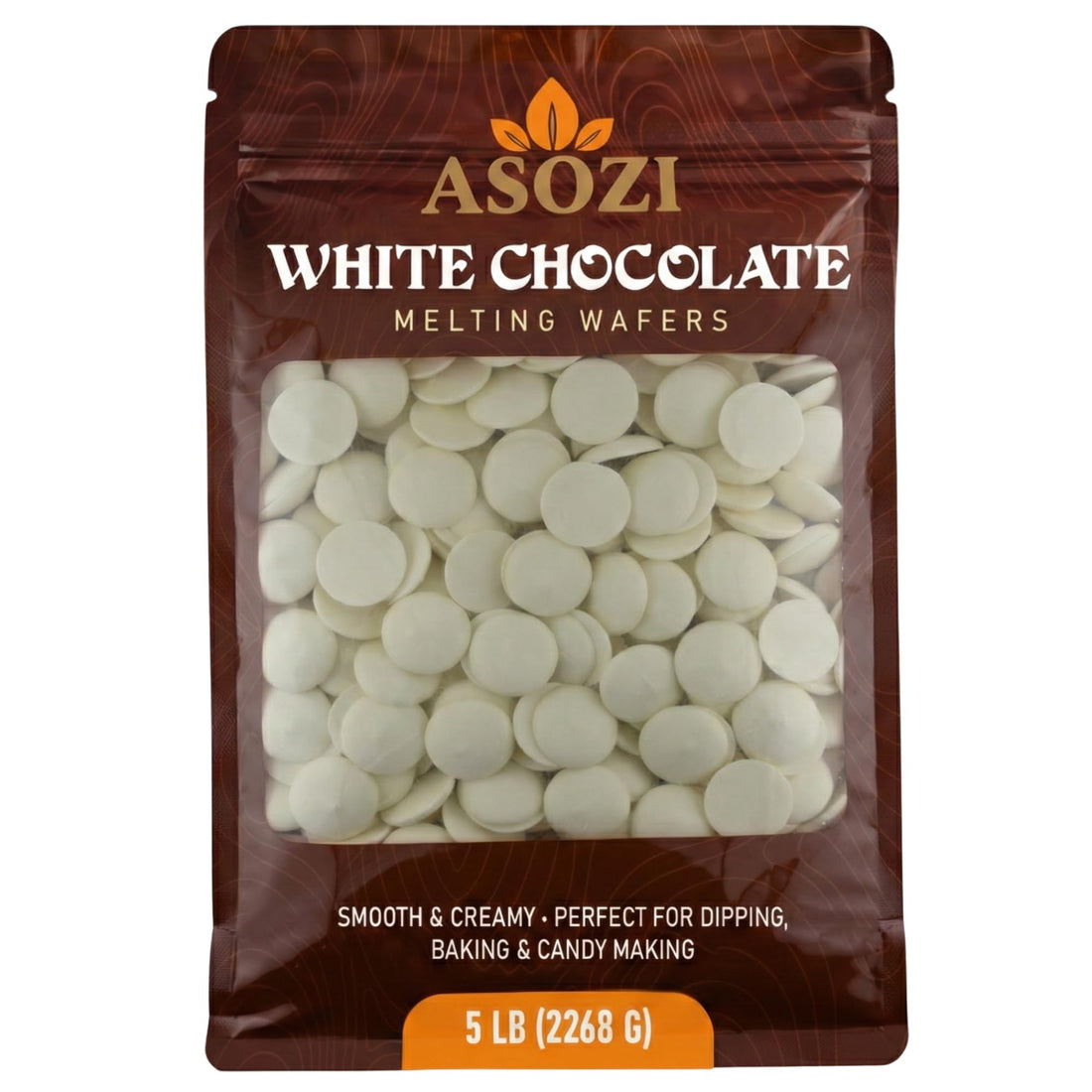 Dark Chocolate Melting Wafers 5lb – Smooth and Creamy, Perfect for Dipping, Baking, Candy Making, and Decorating Desserts – Ideal for Fountains, Coating, and Molded Chocolates