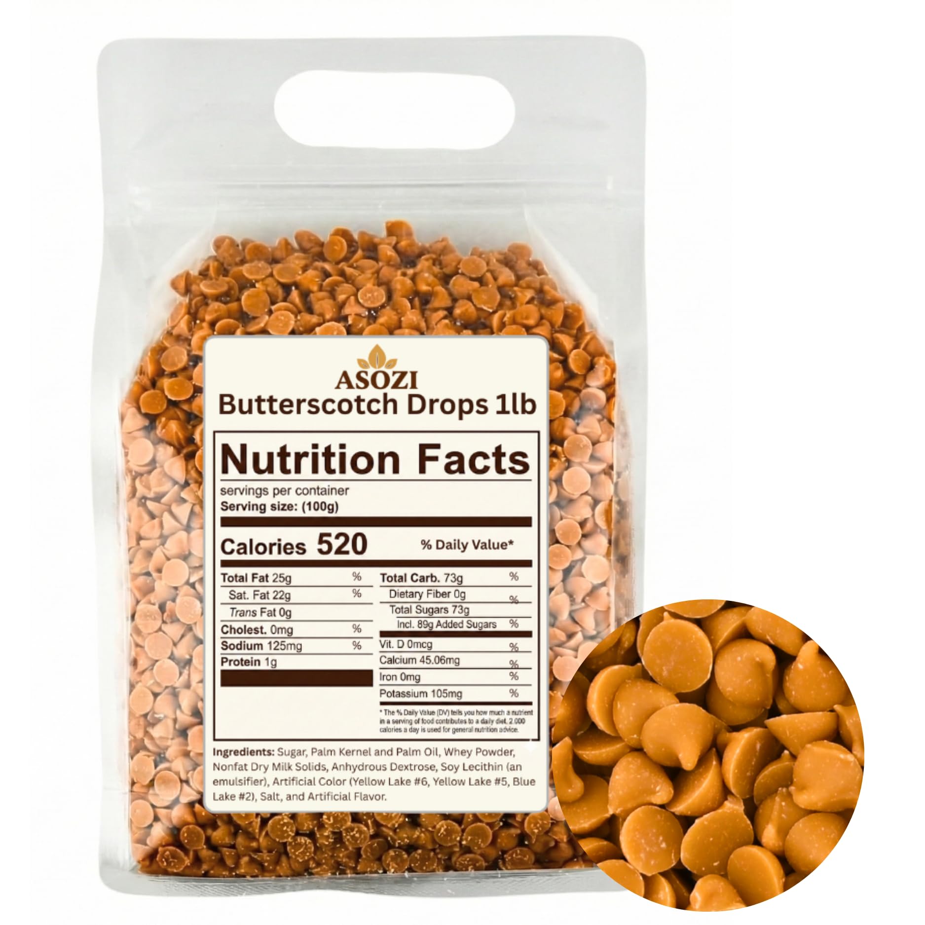 Green Mint Baking Chips - Small Drops for Baking and Candy - 4,000 Drops/Lb Mint Chocolate Chips