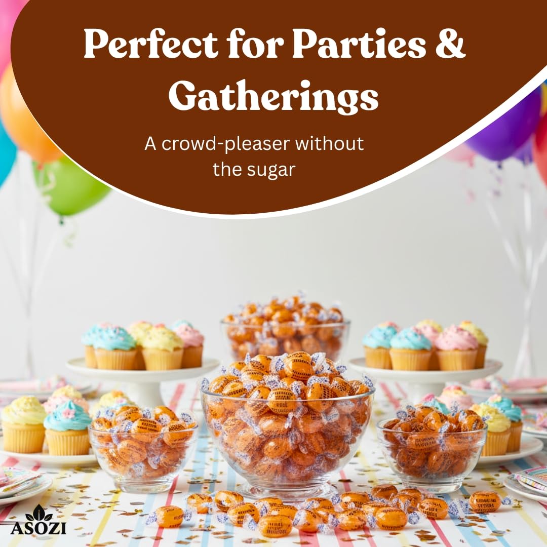 ASOZI Arcor Sugar Free Cinnamon Hard Candy- 1lb Bulk Sugar Free Hard Candy, Cinnamon Discs Individually Wrapped Keto And Diabetic Friendly, for Parties & Holidays