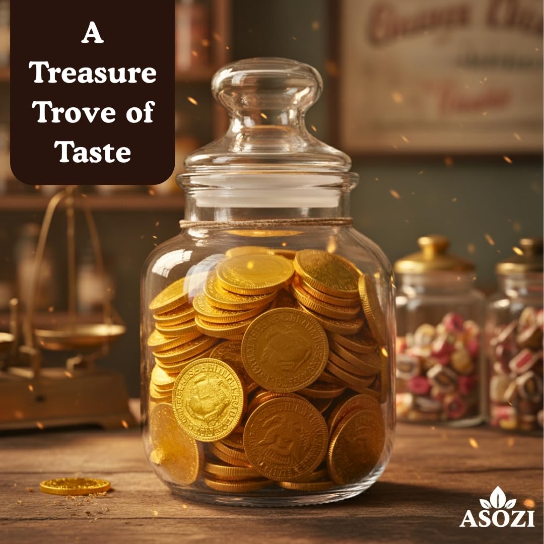 Gold Chocolate Coins 1lb, Approx 80 Pieces, of Premium Milk Chocolate Gold Coins, Ideal Coin Candy for Gift Baskets, and Holiday Celebrations, Parties, Events, and Festive Decorations St. Patrick's Day